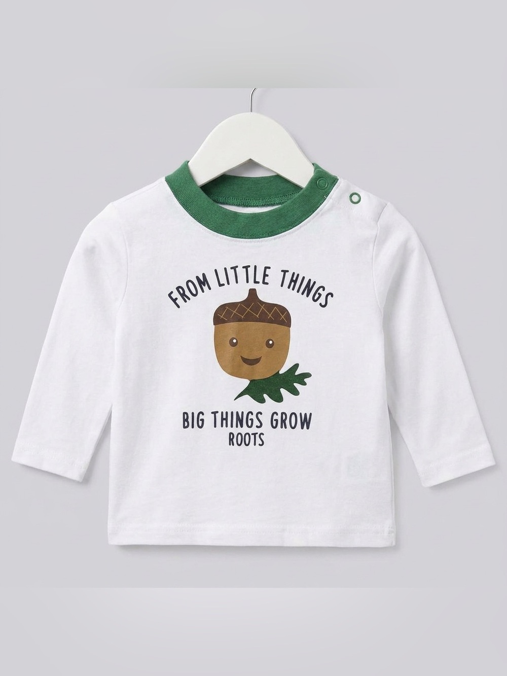 4/$20 BABY ROOTS 3-6 months long sleeve shirt